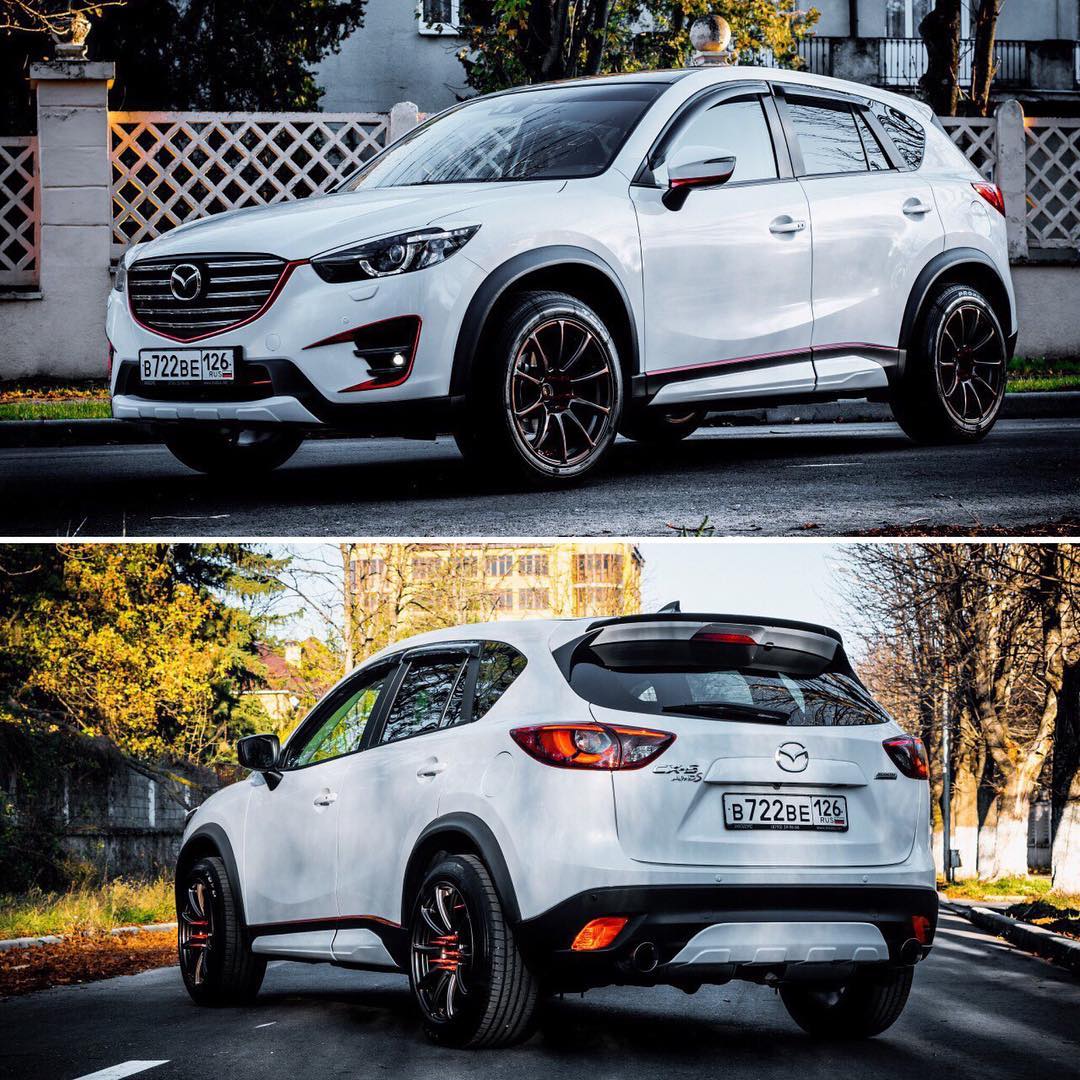BLACK TEXTURED. Расширители колесных арок для Mazda CX-5 (крашенная в текстуру) (2011-2016)
