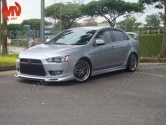 Юбка переднего бампера Zodiak Mitsubishi Lancer X (2007-2010)