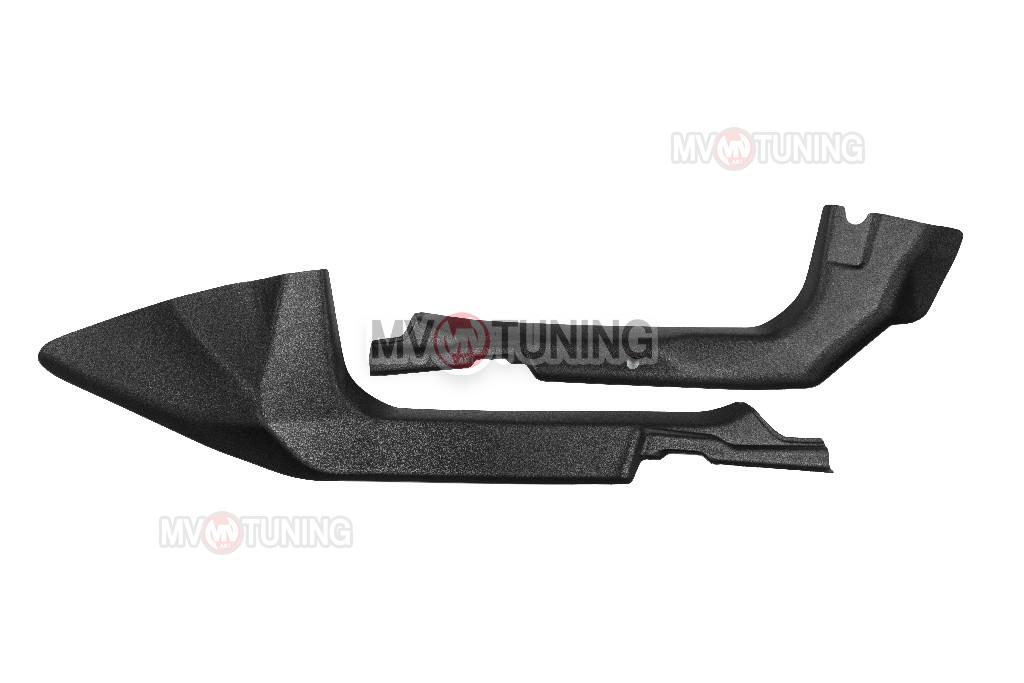 Накладки на ковролин передние для Renault Sandero 2 / Рено Сандеро 2 + Stepway (2014 - н.в.)- 2 шт 