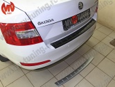 Защитная накладка заднего бампера Skoda Octavia III A7(2013 - 2023) под окраску