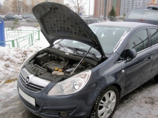 Упор капота Opel Corsa (2006-2011)