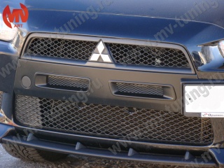 Воздуховоды радиатора в передний бампер var №1 Mitsubishi Lancer X (2007-2010)