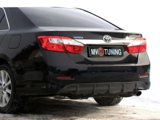 Диффузор заднего бампера var №1 Toyota Camry V50 (2012-2014) под окраску