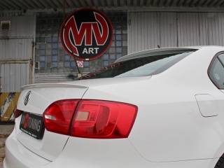 Лип спойлер VW Jetta VI (2010 - 2018) + УСТАНОВОЧНЫЙ КОМПЛЕКТ