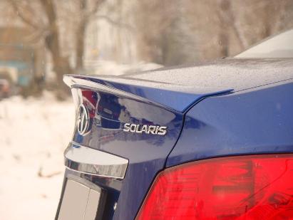Спойлер лип Hyundai Solaris (2010-2016) + УСТАНОВОЧНЫЙ КОМПЛЕКТ