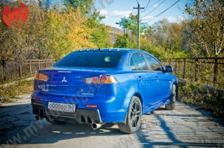 Аэродинамический рассекатель (накладка на крышу 6 зубьев) Zodiak Generator Mitsubishi Lancer X (2007-2016)