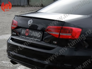 Лип спойлер VW Jetta VI (2015 - 2018) + УСТАНОВОЧНЫЙ КОМПЛЕКТ