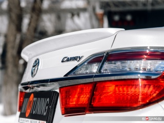 Спойлер лип Toyota Camry V 55 (2014 - 2017) + УСТАНОВОЧНЫЙ КОМПЛЕКТ