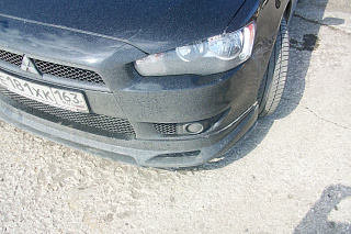 Юбка переднего бампера Zodiak Mitsubishi Lancer X (2007-2010)