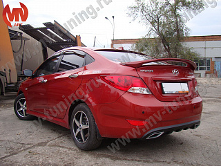 Спойлер высокий Hyundai Solaris (2010 - 2016)