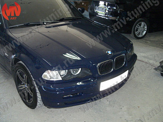 Реснички на фары BMW 3 E46 (1998-2002) + УСТАНОВОЧНЫЙ КОМПЛЕКТ