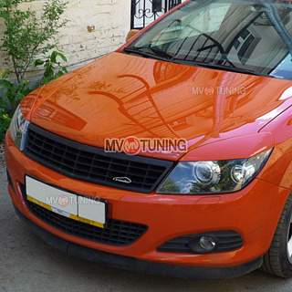 Реснички на фары var№2 широкие Opel Astra H/GTC (2005-2011) + УСТАНОВОЧНЫЙ КОМПЛЕКТ