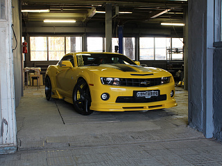 Юбка переднего бампера(цельная) Chevrolet Camaro SS (2009-2012)