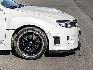 Сплиттер переднего бампера Subaru Impreza III GE and GH facelift and GR front WRX III Generation 2010, 2011, 2012, 2013, 2014
