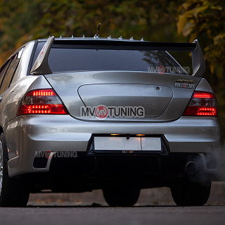 Спойлер в стиле EVO var№1 (высокий) для Mitsubishi Lancer IX 9 (2003-2009)