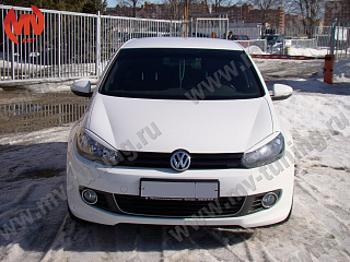 Реснички на фары VW Golf VI (2008-2012) + УСТАНОВОЧНЫЙ КОМПЛЕКТ