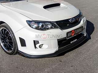 Сплиттер переднего бампера Subaru Impreza III GE and GH facelift and GR front WRX III Generation 2010, 2011, 2012, 2013, 2014