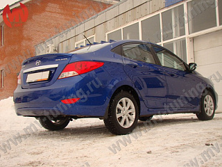 Спойлер лип Hyundai Solaris (2010-2016) + УСТАНОВОЧНЫЙ КОМПЛЕКТ