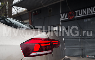 NEW Лип спойлер для VW Polo Liftback 2020 - 2023 + УСТАНОВОЧНЫЙ КОМПЛЕКТ