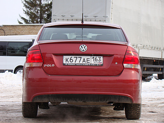 BLACKOUT EDITION Козырек на заднее стекло (черный глянец) VW Polo Sedan (2010 - 2020) + УСТАНОВОЧНЫЙ КОМПЛЕКТ