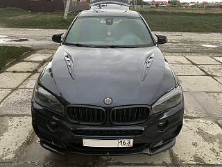 Накладки на капот (жабры) (под покраску) BMW X6 в кузове F16