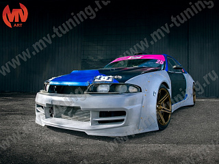 Комплект расширения кузова в стиле Rocket Bunny для Nissan Skyline R33