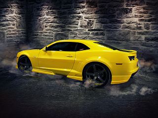 Накладки на задний бампер(2 шт) Chevrolet Camaro SS, RS (2009-2012)