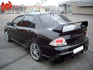 Спойлер в стиле EVO var№2 (средний) Mitsubishi Lancer 9 IX (2003-2009)