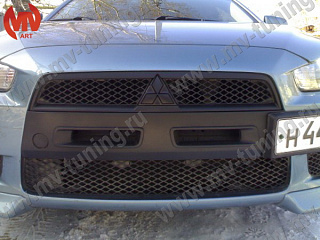 Воздуховоды радиатора в передний бампер var №1 Mitsubishi Lancer X (2007-2010)
