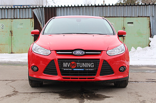 Реснички на фары узкие var №2 Ford Focus 3 (2012-2014) + УСТАНОВОЧНЫЙ КОМПЛЕКТ