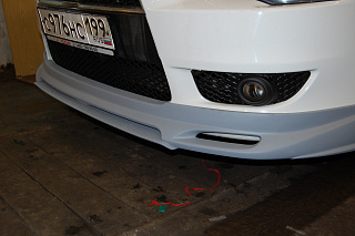Юбка переднего бампера Zodiak Mitsubishi Lancer X (2007-2010)