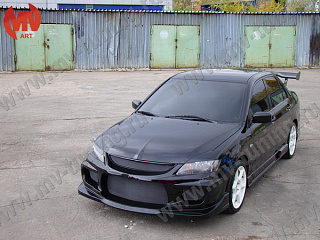 Передний бампер Mitsubishi Lancer IX в стиле INGS Extreem (2003-2009)