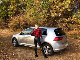 BLACKOUT EDITION. Спойлер в стиле GTI крашенный Черный глянец VW Golf 7 VII (2013 - 2020)