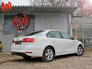 Лип спойлер VW Jetta VI (2010 - 2018) + УСТАНОВОЧНЫЙ КОМПЛЕКТ