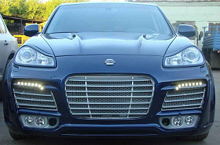 Реснички на фары Porsche Cayenne 957 (2007-2010) + УСТАНОВОЧНЫЙ КОМПЛЕКТ