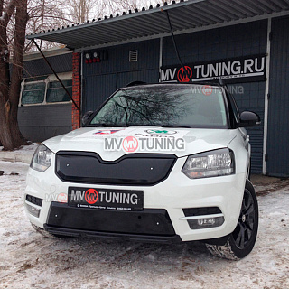 Верхний зимний экран Skoda Yeti City (2013 - 2018) ТЕКСТУРНЫЙ ПЛАСТИК