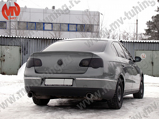 Лип спойлер VW Passat B6 (2005-2010) + УСТАНОВОЧНЫЙ КОМПЛЕКТ