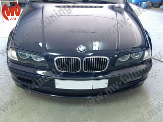 Реснички на фары BMW 3 E46 (1998-2002) + УСТАНОВОЧНЫЙ КОМПЛЕКТ