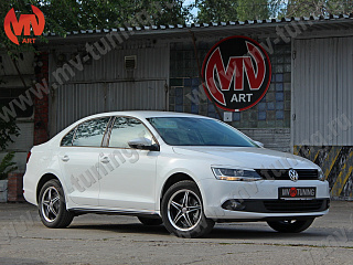Пороги в стиле GLI VW Jetta VI (2010 - 2018) под покраску + УСТАНОВОЧНЫЙ КОМПЛЕКТ