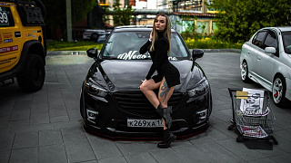 BLACK TEXTURED. Расширители колесных арок для Mazda CX-5 (крашенная в текстуру) (2011-2016)