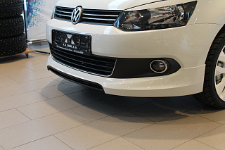 Юбка переднего бампера Volkswagen Polo Sedan (2010-2015)