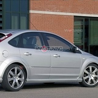 Пороги "MS" Ford Focus 2 (2004-2011) + УСТАНОВОЧНЫЙ КОМПЛЕКТ