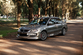 Крепление гос. номера в стиле EVO текстурный пластик Mitsubishi Lancer IX (2003-2009)