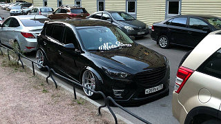 BLACK TEXTURED. Расширители колесных арок для Mazda CX-5 (крашенная в текстуру) (2011-2016)