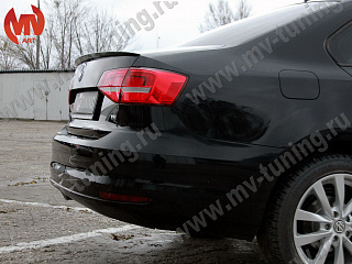 Лип спойлер VW Jetta VI (2015 - 2018) + УСТАНОВОЧНЫЙ КОМПЛЕКТ