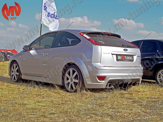 Юбка-диффузор заднего бампера "Sport" Ford Focus 2 HB(Хетчбек) (2004-2008)