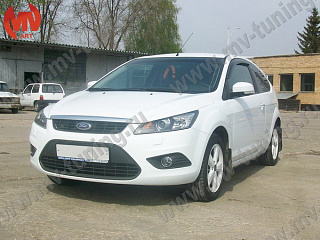 Реснички на фары узкие var №3 Ford Focus 2 (2008-2011) + УСТАНОВОЧНЫЙ КОМПЛЕКТ
