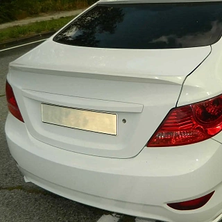 Спойлер лип HS-2 Hyundai Solaris (2010-2016) + УСТАНОВОЧНЫЙ КОМПЛЕКТ