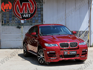 Реснички на фары(для LED оптики) var №2 BMW X6 E71 (2008-2014) + УСТАНОВОЧНЫЙ КОМПЛЕКТ