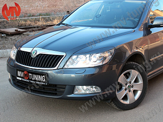 Реснички на фары Skoda Octavia II (2008-2013) + УСТАНОВОЧНЫЙ КОМПЛЕКТ